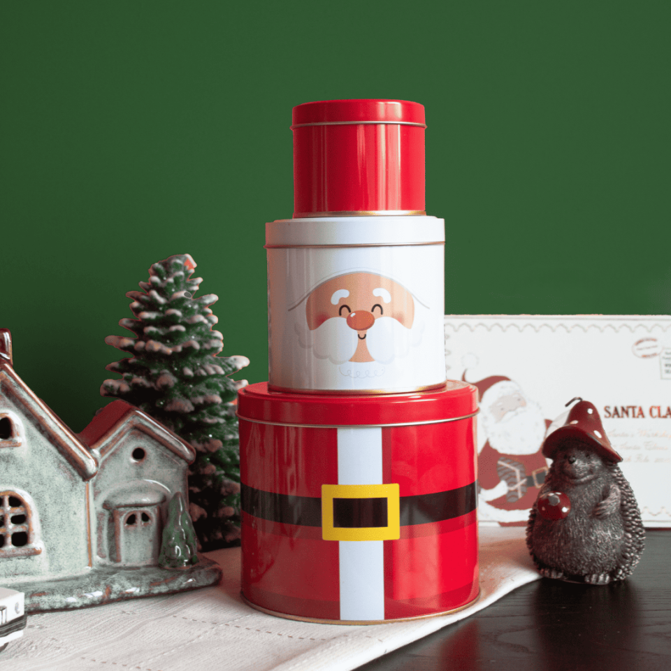 Sarkap Home 3’lü Metal Saklama Kutusu Seti NoelBaba