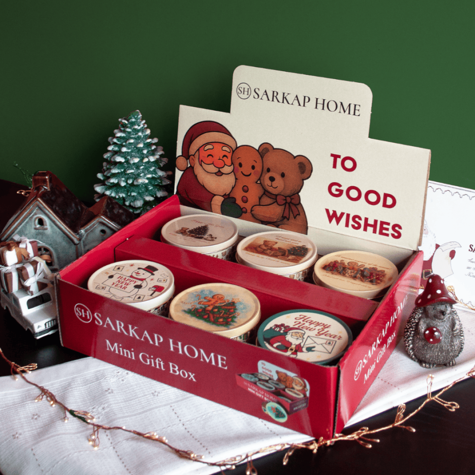 Sarkap Home 12’li Yuvarlak Display Kutu Seti