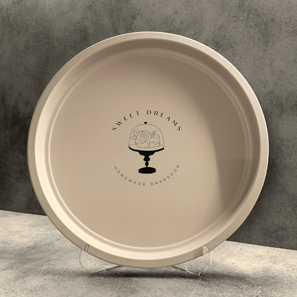 Sarkap Home Pastel Desen Metal Tepsi SweetDreams