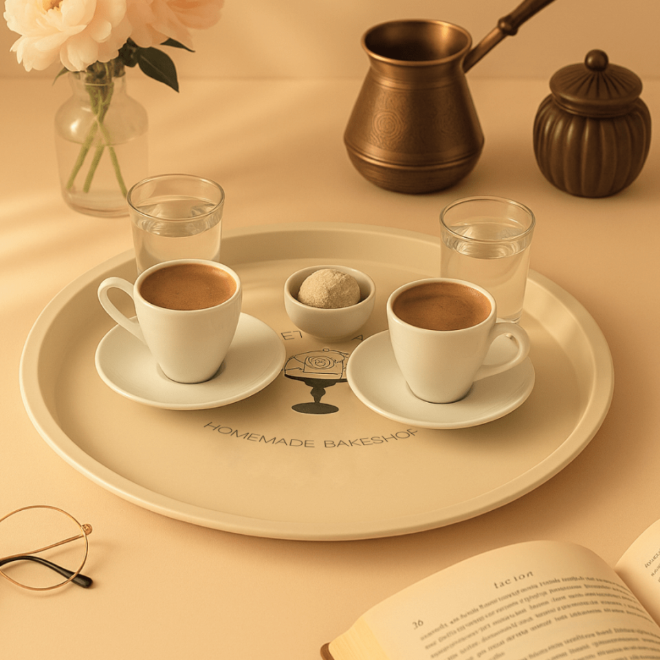 Sarkap Home Pastel Desen Metal Tepsi SweetDreams