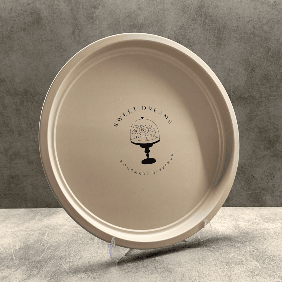 Sarkap Home Pastel Desen Metal Tepsi SweetDreams