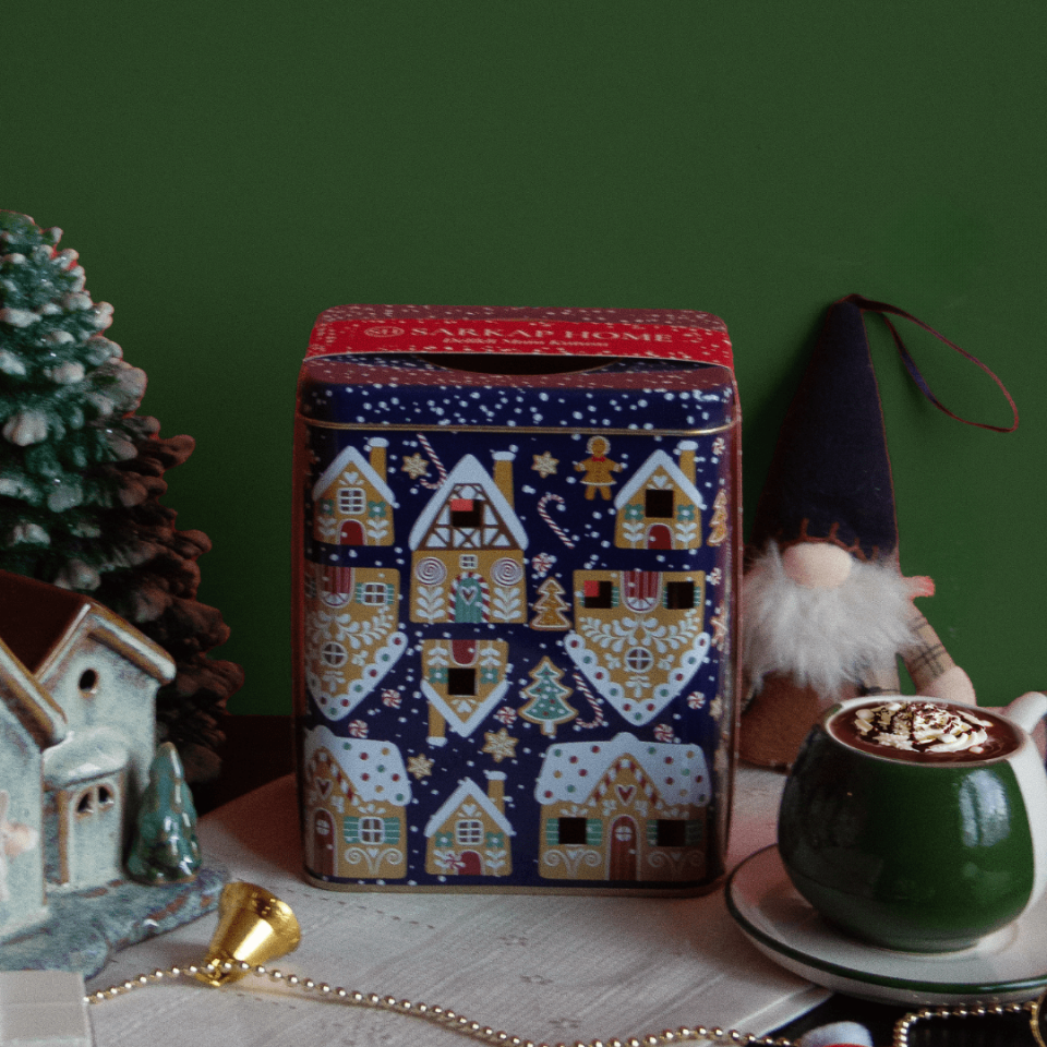 Sarkap Home Mum Kutusu Yılbaşı Mavi