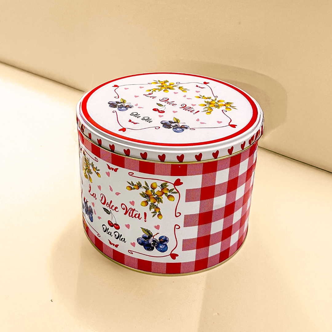 La Dolce Vita Dekoratif Metal Saklama Kutusu Kırmızı