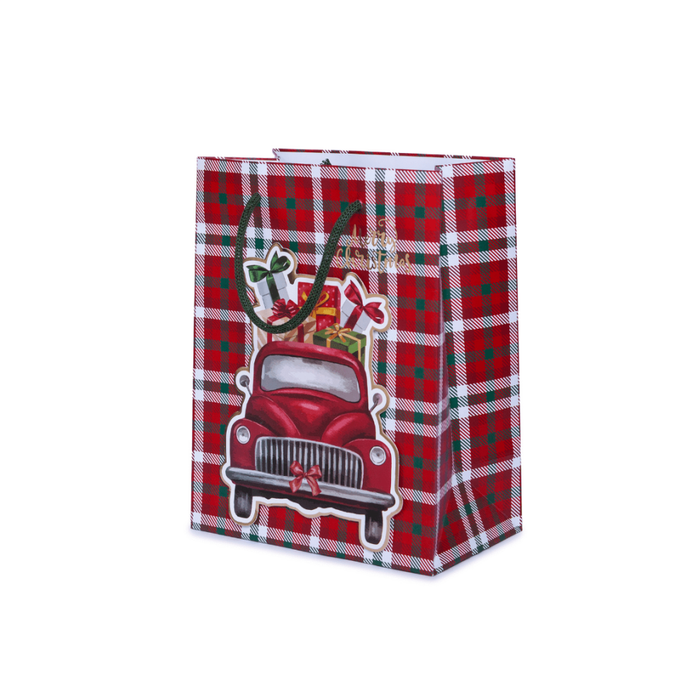 Sarkap Home Özel Tasarım Desenli Hediyelik Karton Çanta Araba