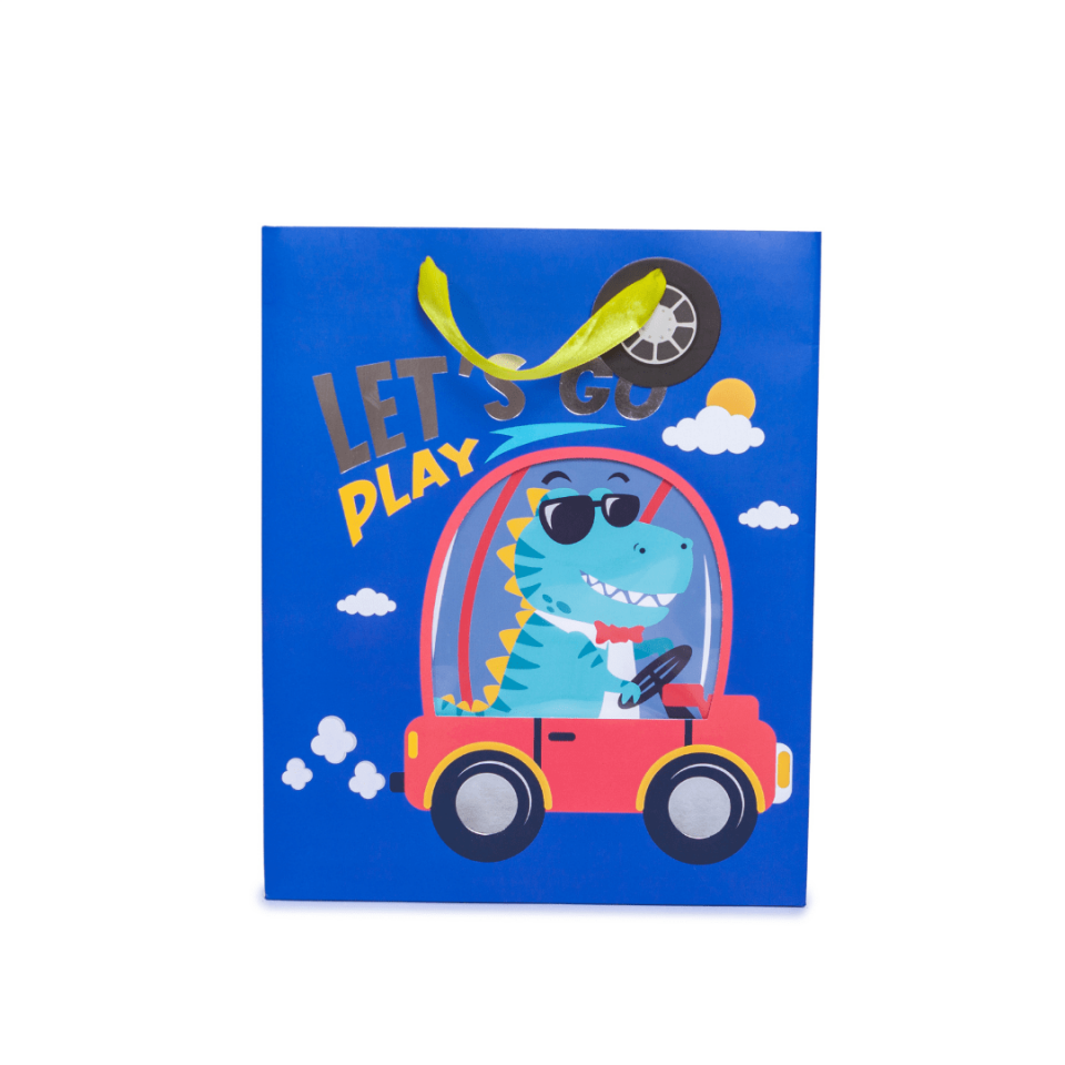 Sarkap Home Özel Tasarım Desenli Hediyelik Karton Çanta Mavi