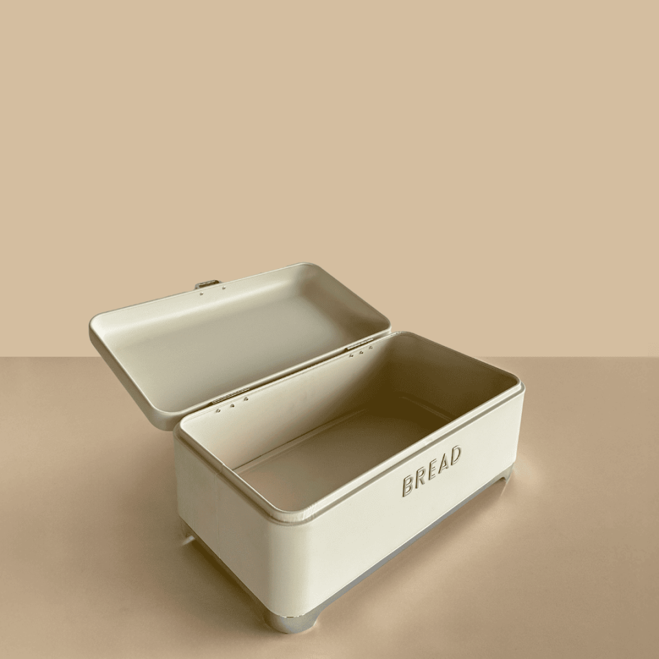 Sarkap Home Galvaniz Metal Saklama Kutusu Seti Krem