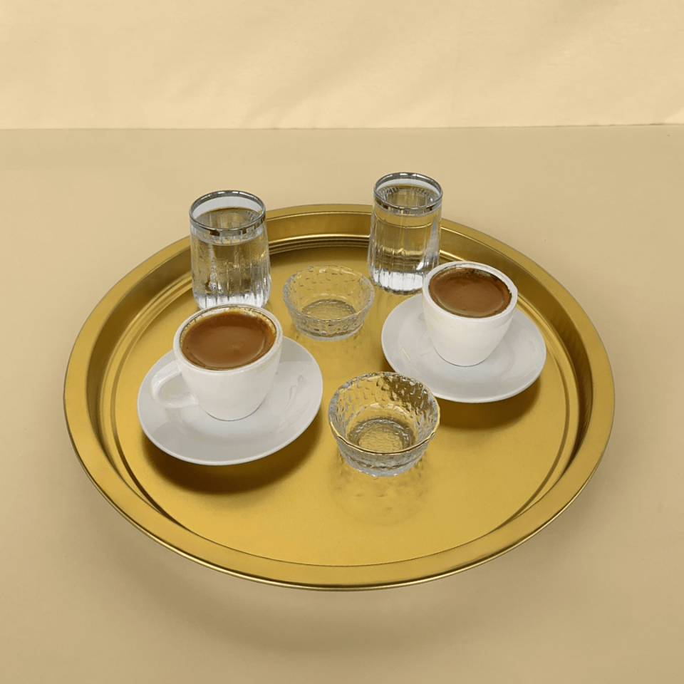 Sarkap Home Kalın Servis Tepsisi - Gold