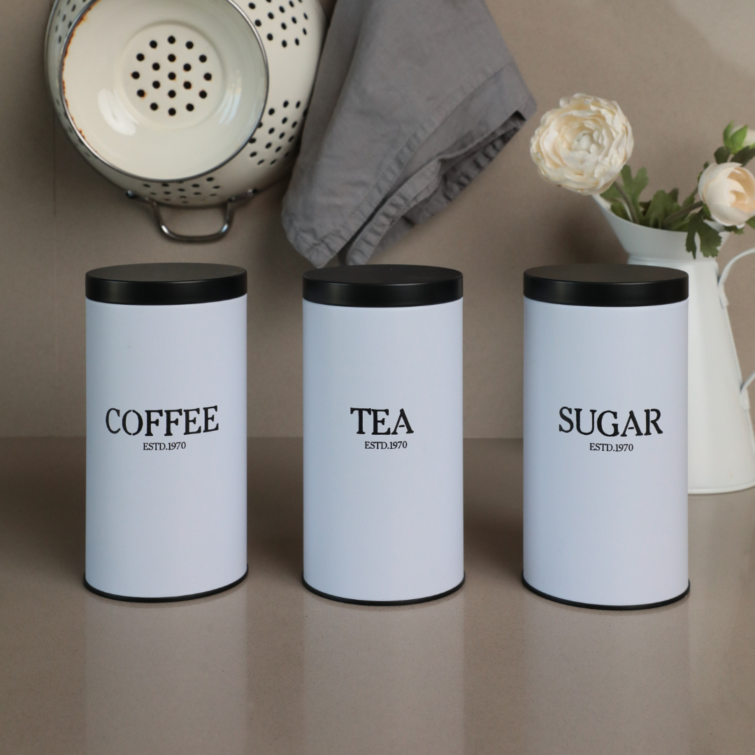 Vakumlu Kapaklı 3'lü Metal Saklama Kabı Seti Bakery