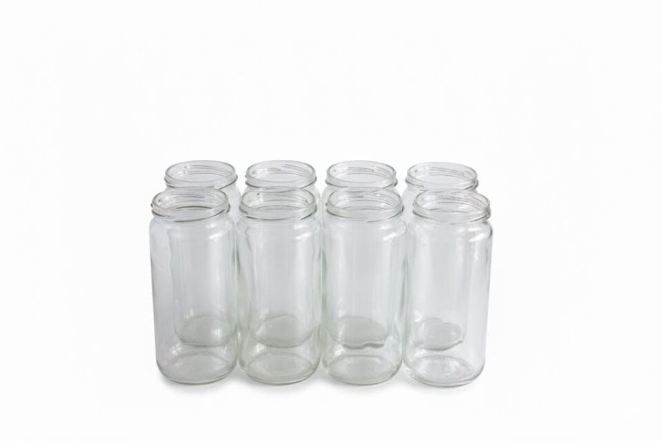 Sarkap Home 8'li 500 ml Kapaklı Cam Kavanoz - Gold Kapak