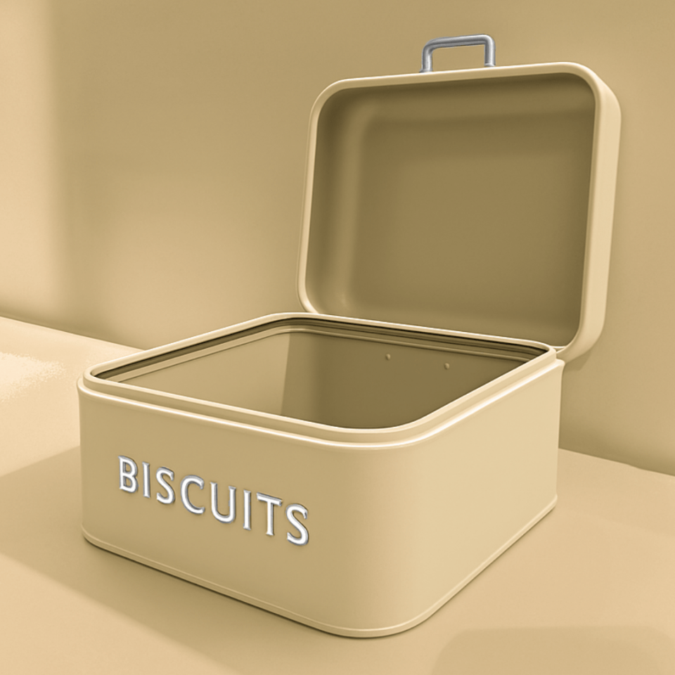Sarkap Home Biscuits Galvaniz Metal Saklama Kutusu