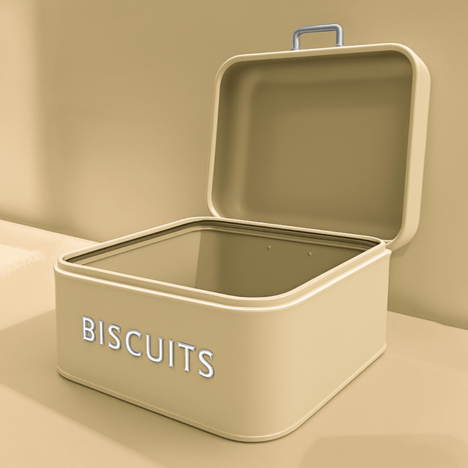 Sarkap Home Biscuits Galvaniz Metal Saklama Kutusu