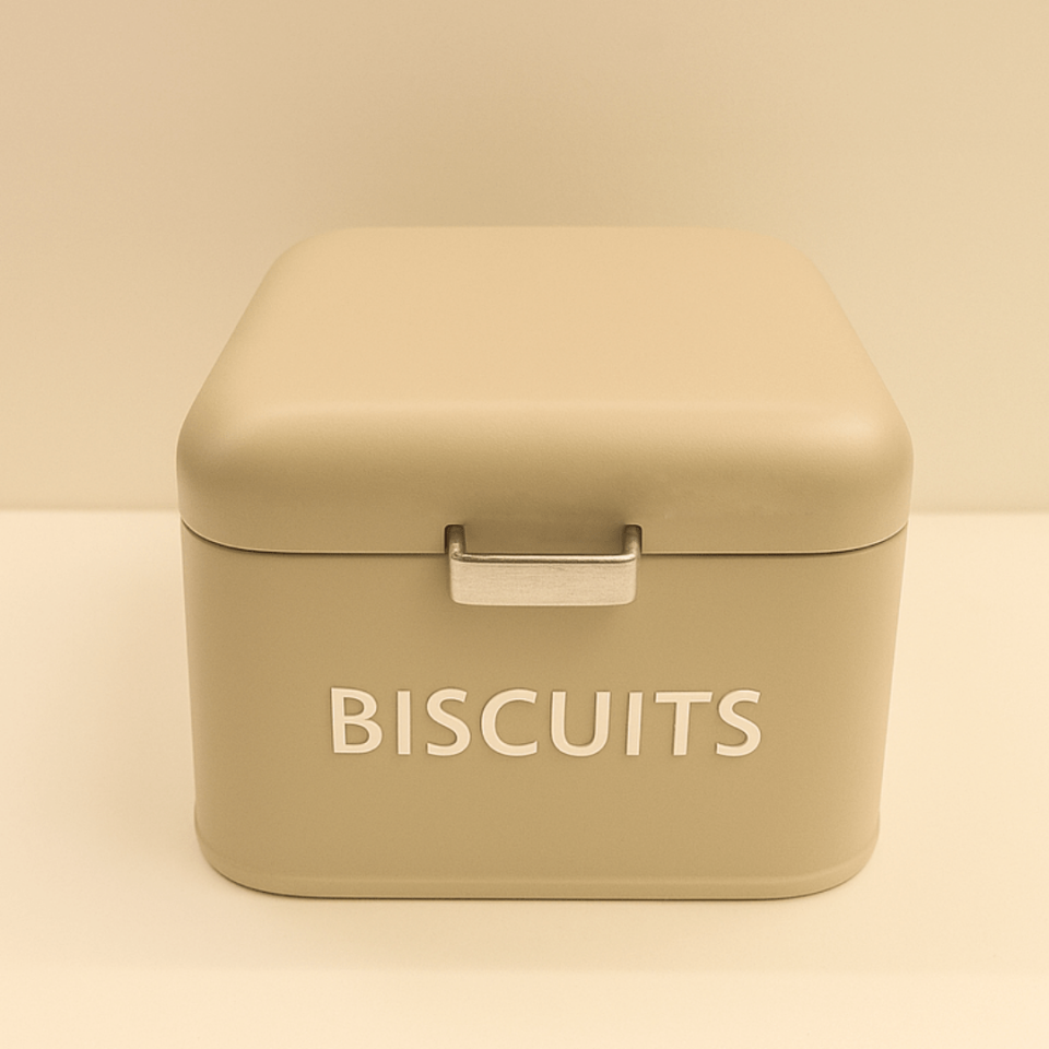 Sarkap Home Biscuits Galvaniz Metal Saklama Kutusu