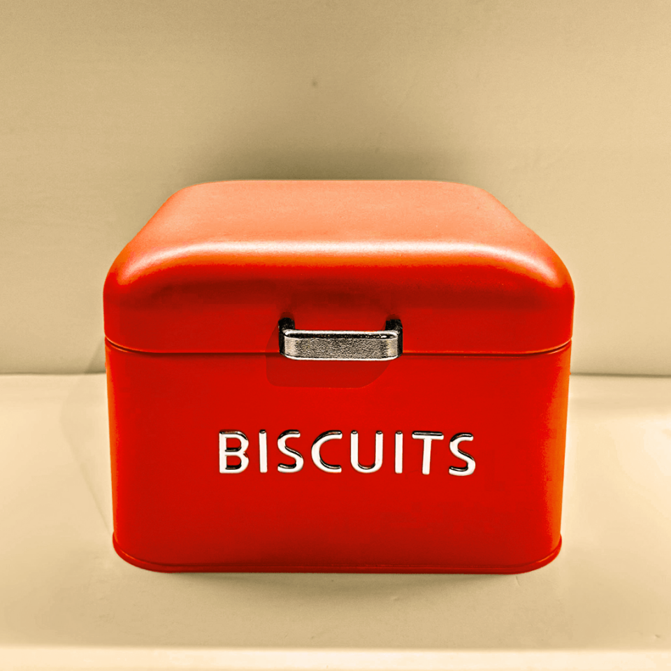 Sarkap Home Biscuits Galvaniz Metal Saklama Kutusu
