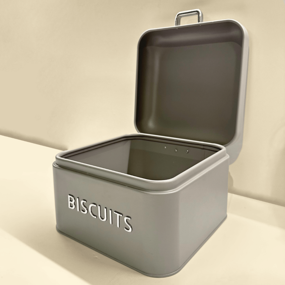 Sarkap Home Biscuits Galvaniz Metal Saklama Kutusu