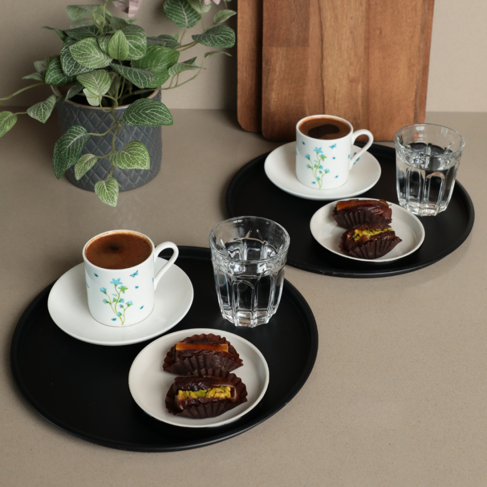 Sarkap Home 2'li Yuvarlak Sunumluk Tepsi