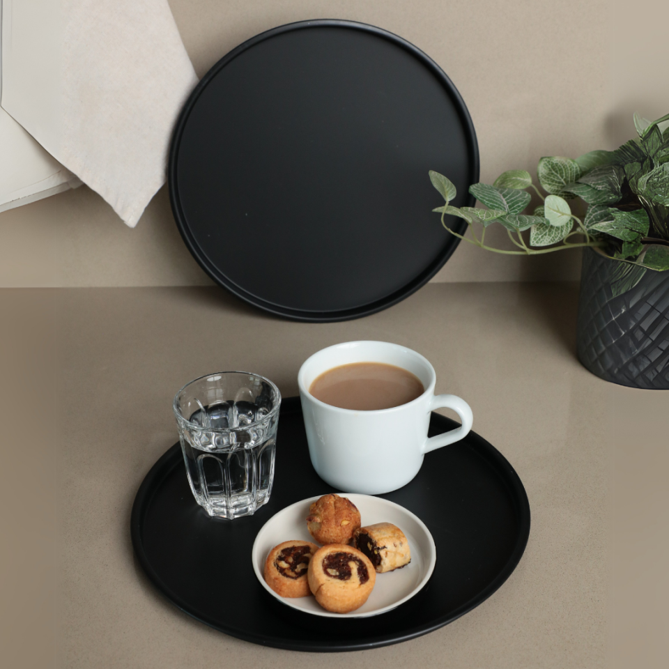 Sarkap Home 2'li Yuvarlak Sunumluk Tepsi