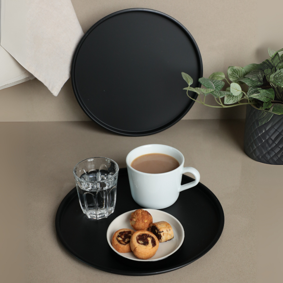 Sarkap Home 2'li Yuvarlak Sunumluk Tepsi