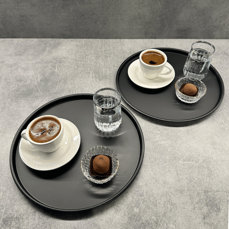 Sarkap Home 2'li Yuvarlak Sunumluk Tepsi