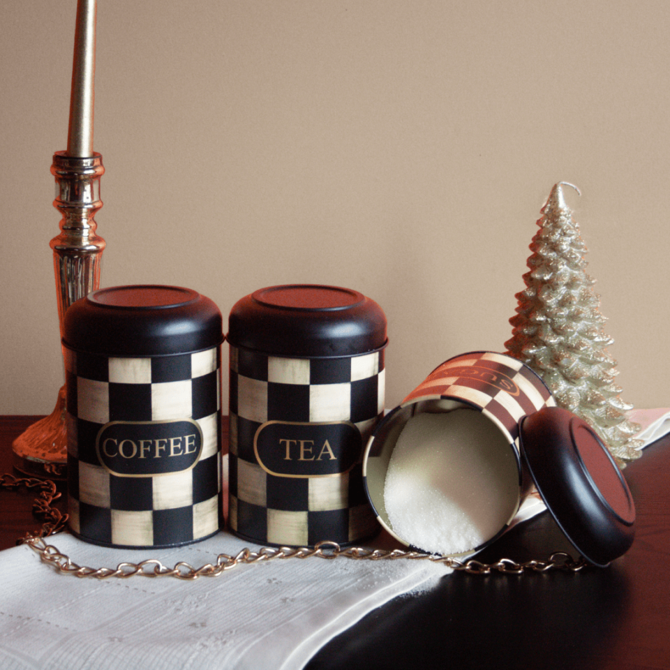 Sarkap Home Kubbe Kapaklı 3'lü Dekoratif Metal Saklama Kutusu Seti Dama