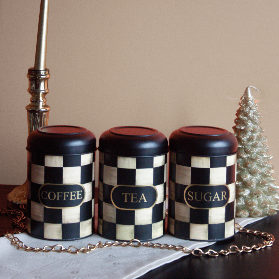 Sarkap Home Kubbe Kapaklı 3'lü Dekoratif Metal Saklama Kutusu Seti Dama