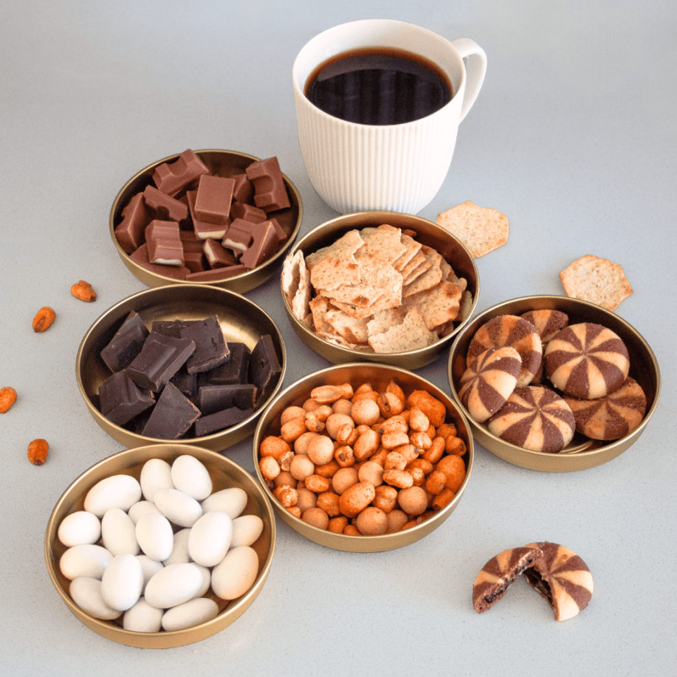 Sarkap Home 6'lı Çerezlik Seti Gold