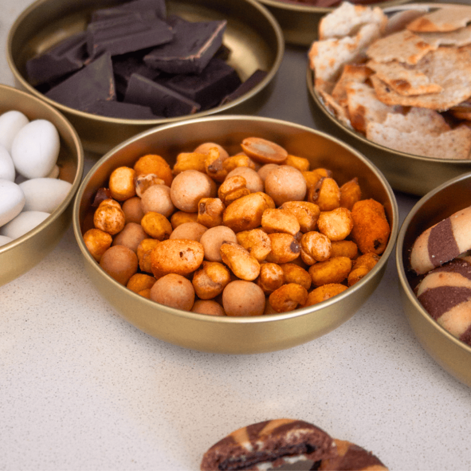 Sarkap Home 6'lı Çerezlik Seti Gold