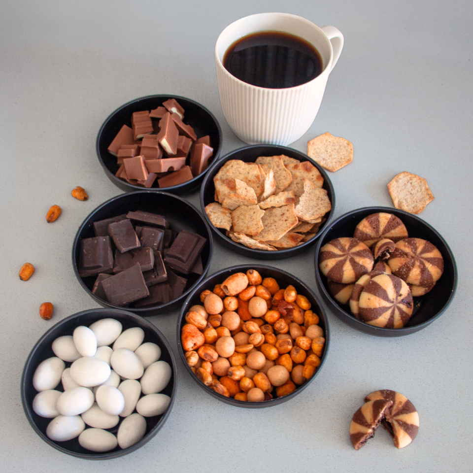 Sarkap Home 6'lı Çerezlik Seti MatSiyah