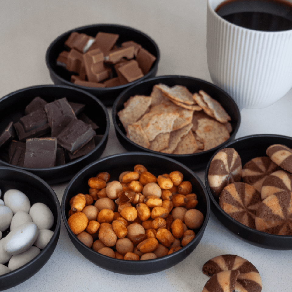 Sarkap Home 6'lı Çerezlik Seti MatSiyah