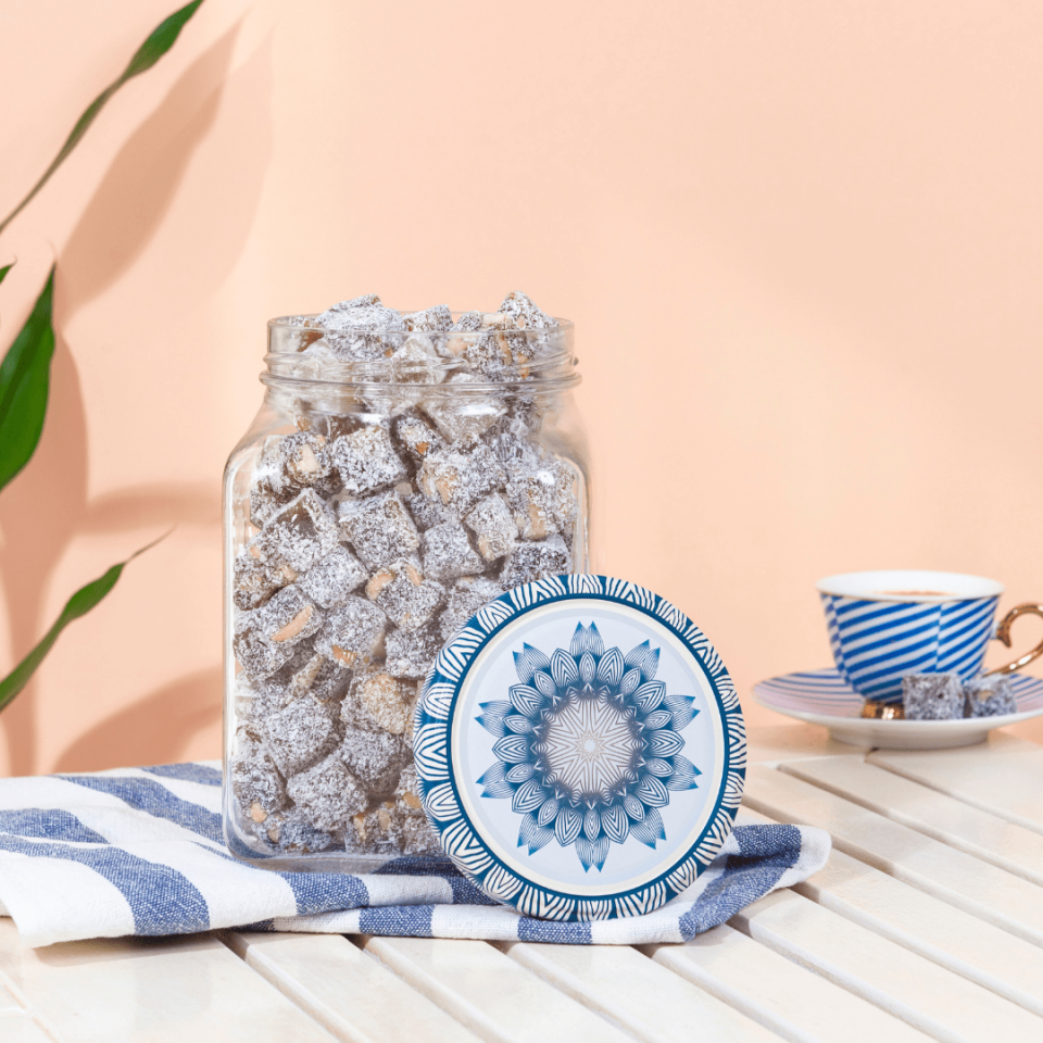 Sarkap Home Kapak Hediyeli 1600 ml Kare Kavanoz YeşilÇini