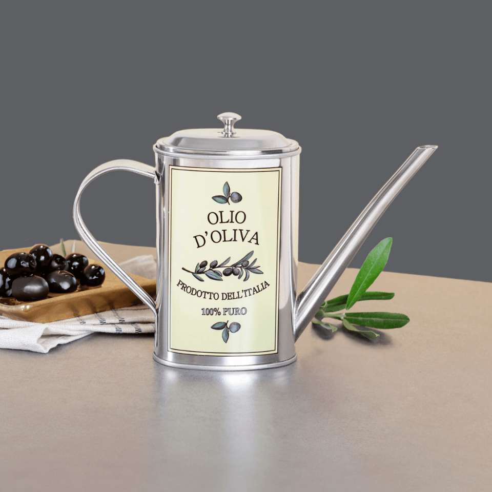 Sarkap Home 500 ml Paslanmaz Çelik Yağdanlık Krem