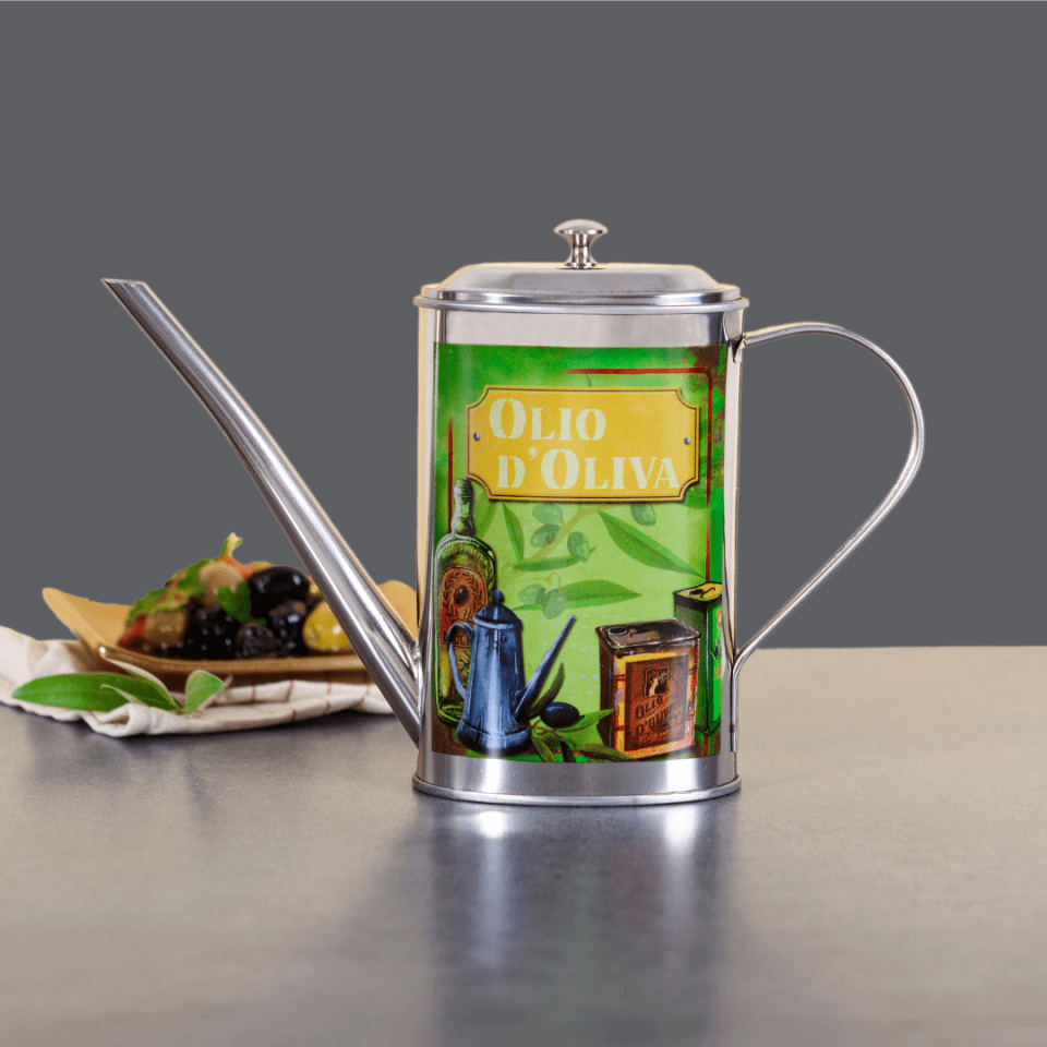 Sarkap Home 500 ml Paslanmaz Çelik Yağdanlık Yeşil