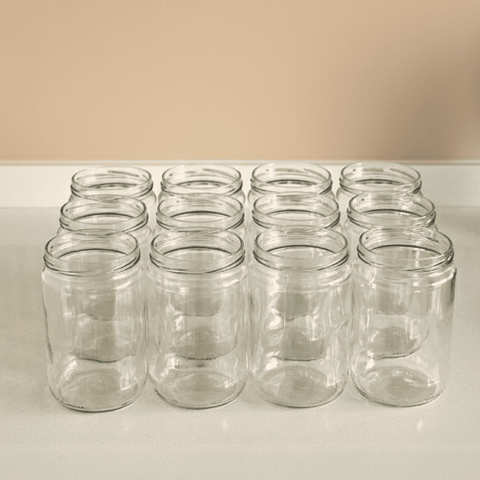 Sarkap Home 12'li 425 ml Kapaksız Cam Kavanoz