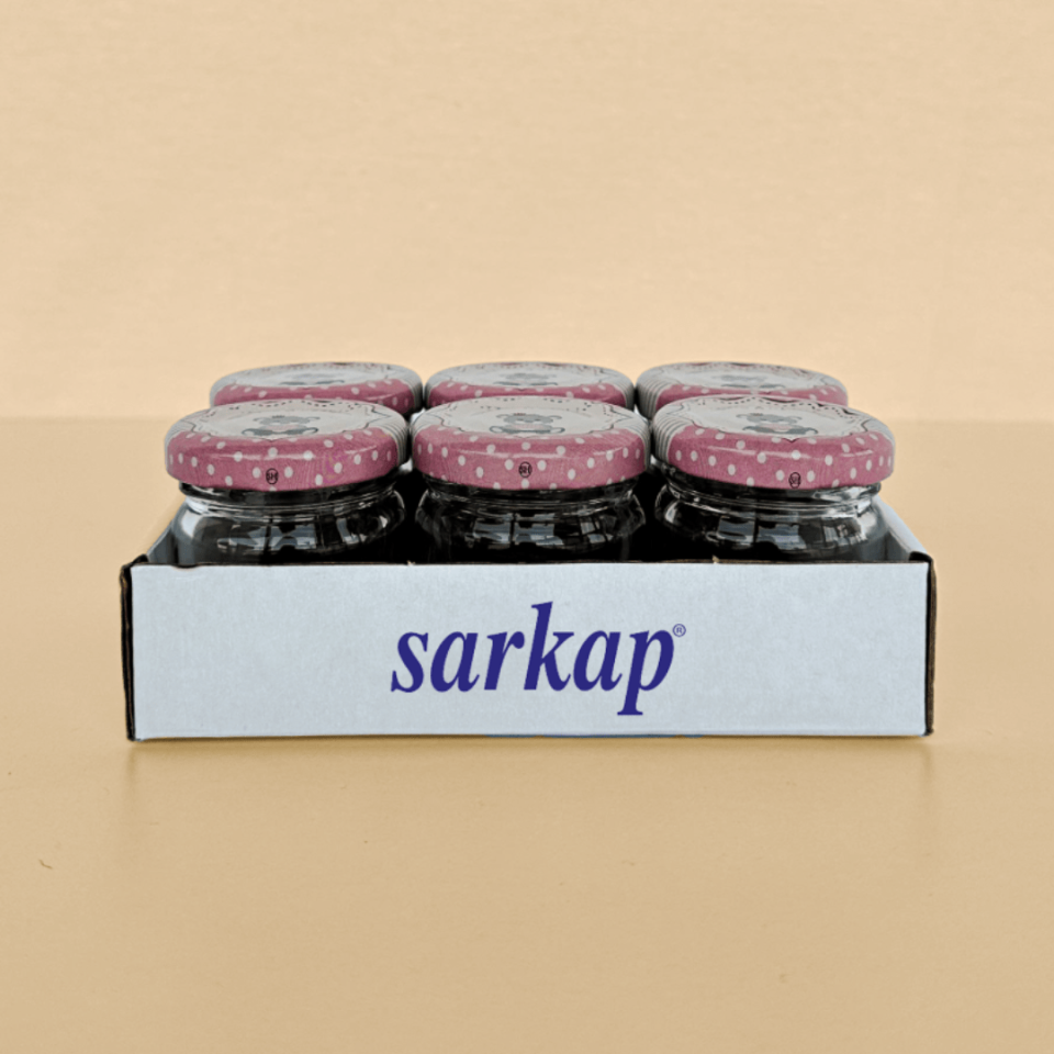 Sarkap Home 6'lı 40 ml Yuvarlak Cam Kavanoz BabyGirlPembe