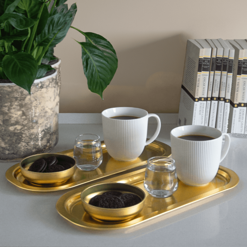 Sarkap Home 2'li Oval Sunumluk Tepsi