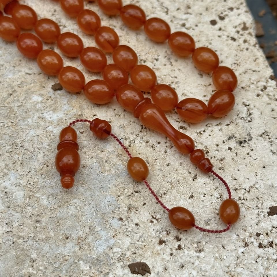 Osmanlı Sıkma Kehribarı Tesbih