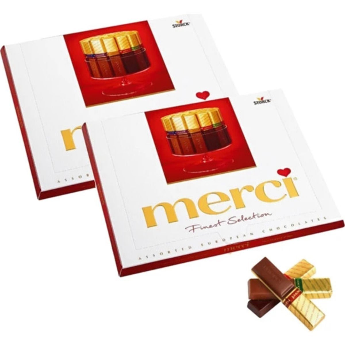 Storck Merci Çikolata Assortment Kırmızı 2'li Avantaj