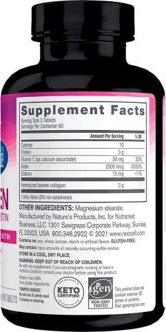 Neocell Super Collagen Vitamin C & Biotin 3 gr 180 Tablet
