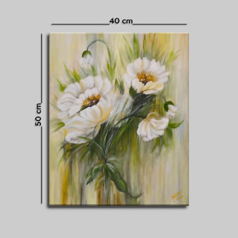 PAPATYA YAĞLI BOYA TABLOSU 50 X 40 cm
