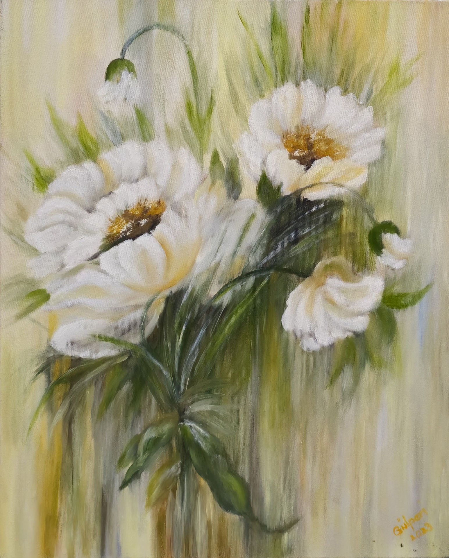 PAPATYA YAĞLI BOYA TABLOSU 50 X 40 cm