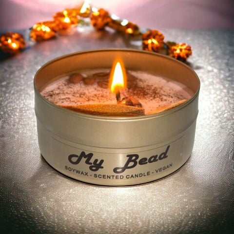 شمعة نباتية معطرة من ماي بيد (عنبر) 180 سم مكعب