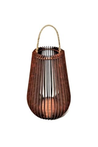 Ahşap Dekoratif Askılı Mumluk, Şamdan