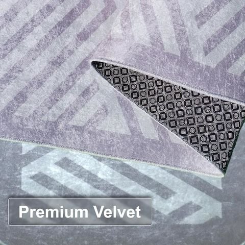 VEHER (GRİ) Koridor Yolluk Halısı - Mutfak, Oturma Odası, Yatak Odası için Halı Yolluk - Kaymaz Alan Halısı - Yıkanabilir. (80 X 300) cm