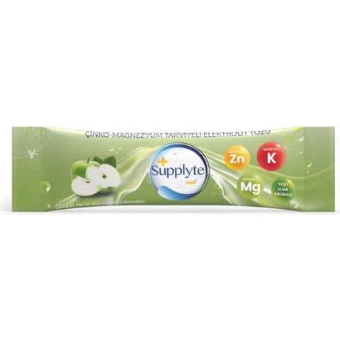 Supplyte Elma Aromalı Elektrolit Tozu 12 gr 8 Adet