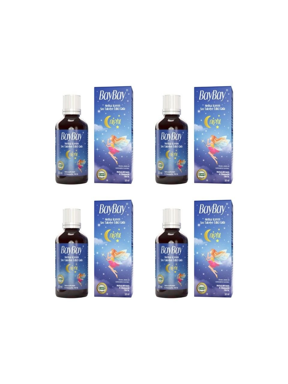Baybay Night Damla 50 ml 4 Adet