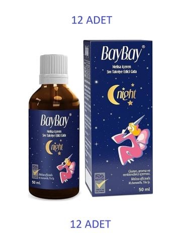 Baybay Night Damla 50 ml 12 Adet
