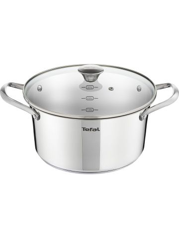 Tefal Simpleo B815S4 Tencere ve Tava Seti, 4 Parça, Paslanmaz Çelik/siyah, 49.1 x 35.3 x 13.3 cm