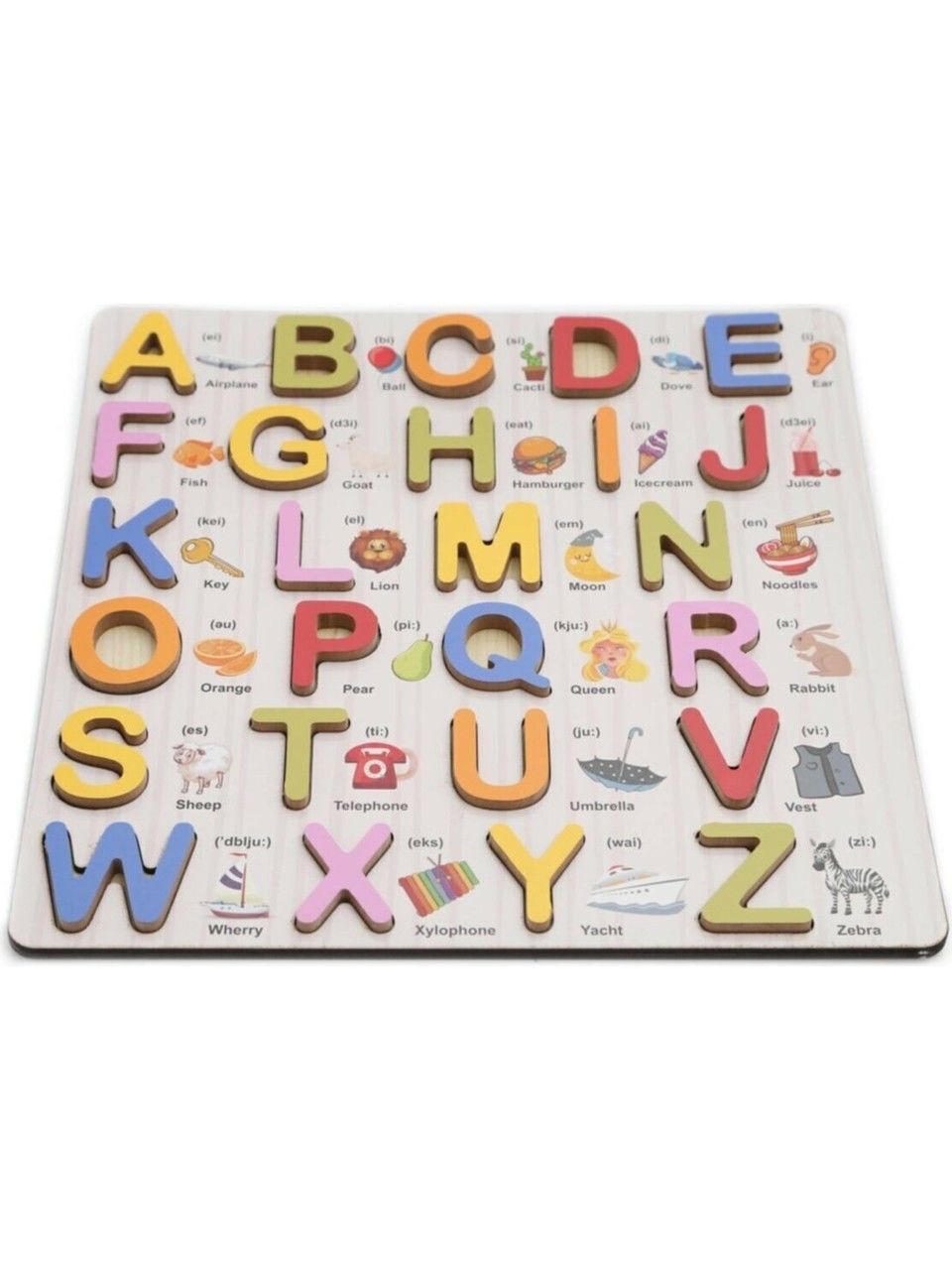 Hamaha Ahşap Ingilizce Harf Öğretici Puzzle