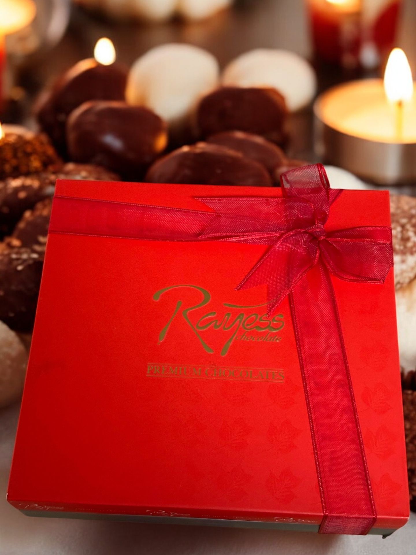 Rayess Sütlü-Bitter Kırmızı Premium Madlen Çikolata