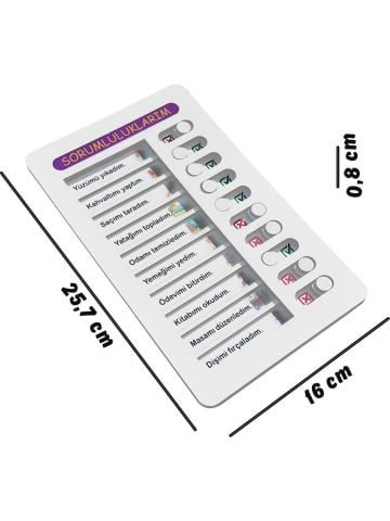Hamaha Eğitici Ahşap Oyuncak | Günlük Aktivite ve Görev Listem