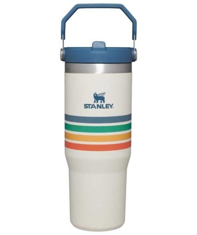 Stanley The IceFlow Flip Straw Pipetli Termos Bardak 0,89 Varsity Mavi (OUTLET)